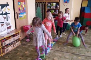 Cvičení Boobles s předškoláky