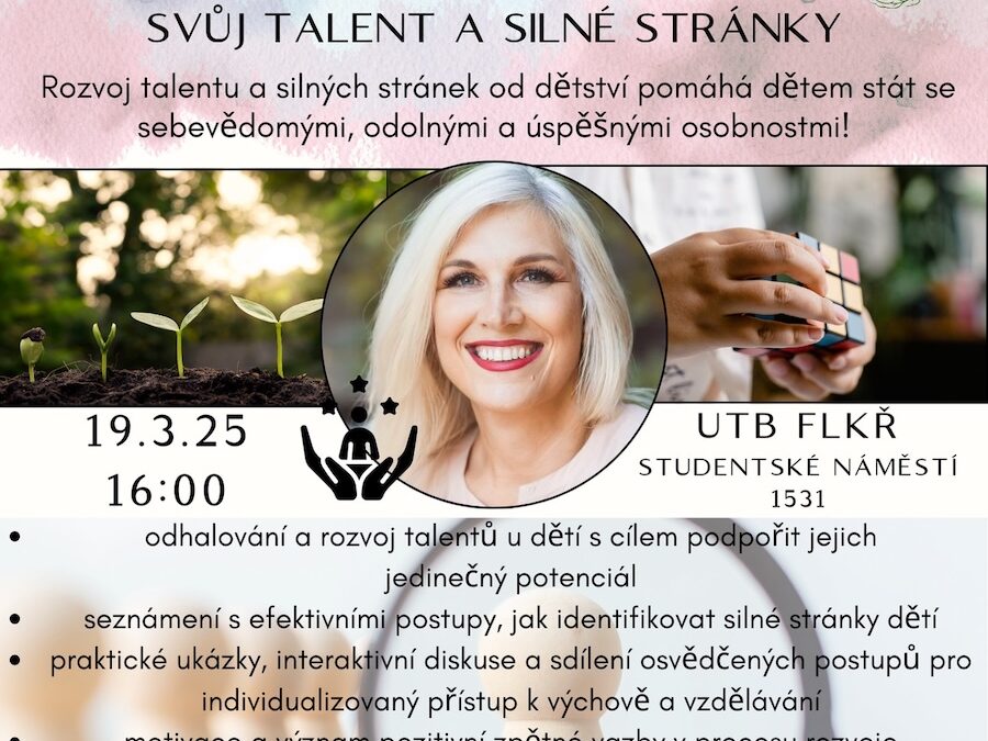 Workshop „Objev svého génia, svůj talent a silné stránky“