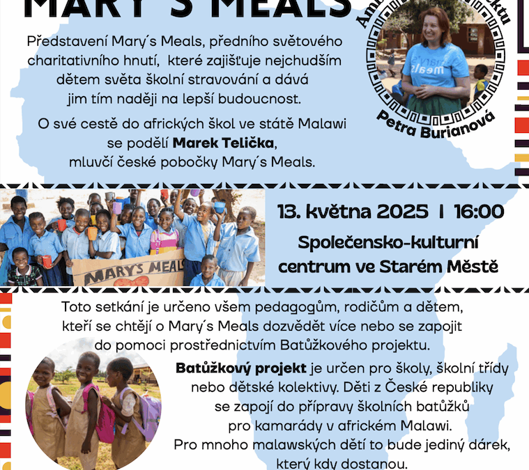 Pozvání na představení Mary´s Meals